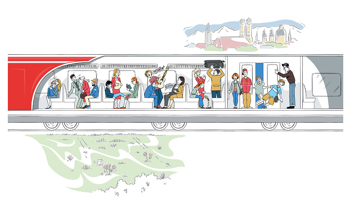 Illustration-S-Bahn-München