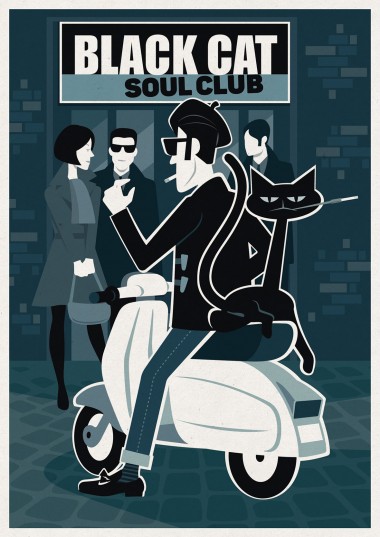 Northern Soul Club Flyer Illustartion